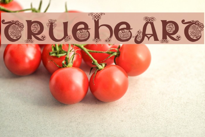 Trueheart Font examples