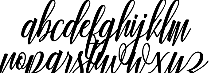 Truelike Font LOWERCASE
