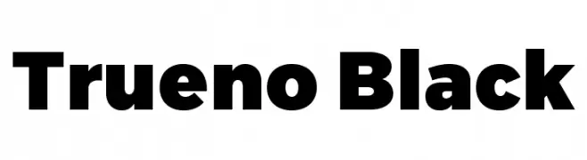 Trueno Black  Free Fonts Download