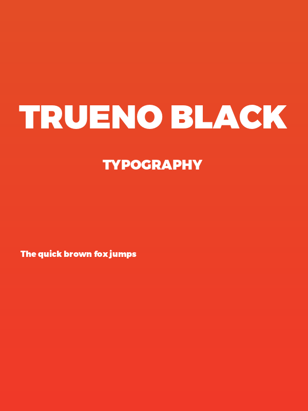 Trueno Black Poster