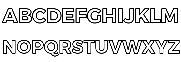 outline font