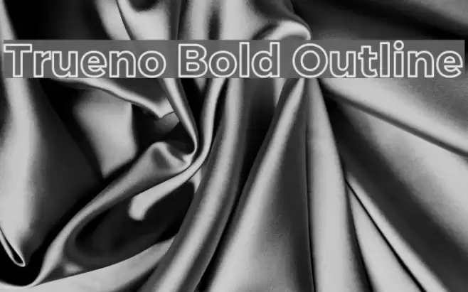 Trueno Bold Outline Font examples