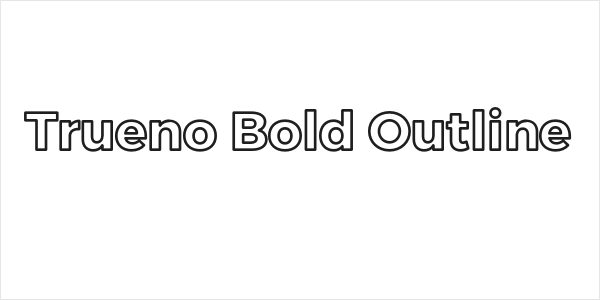 Trueno Bold Outline Logo