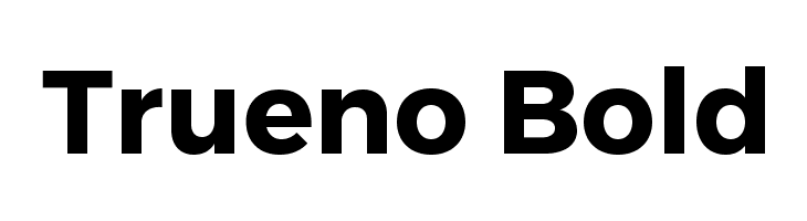 Trueno Bold Font