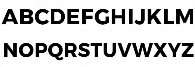 Trueno Bold Font UPPERCASE