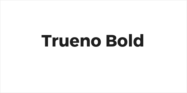 Trueno Bold Logo