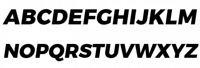 Trueno ExtraBold Italic 字体 大写