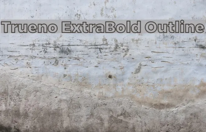 Trueno ExtraBold Outline Example 2