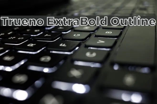 Trueno ExtraBold Outline Example 3