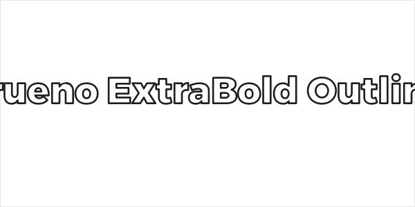Trueno ExtraBold Outline Logo