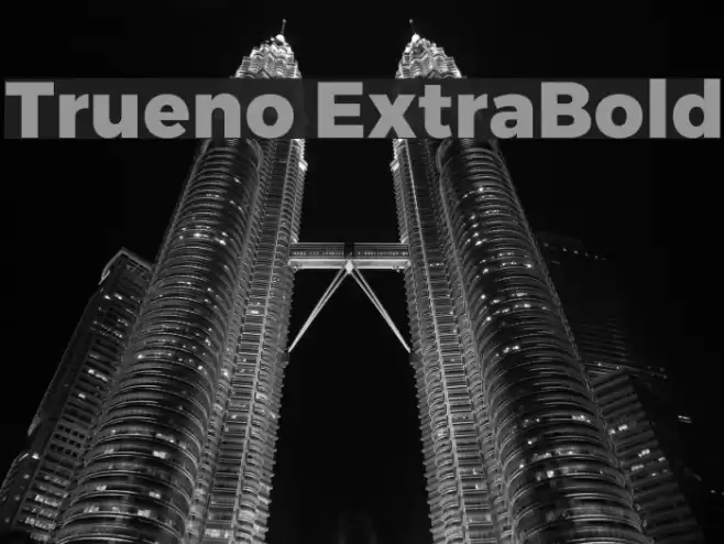 Trueno ExtraBold フォント examples