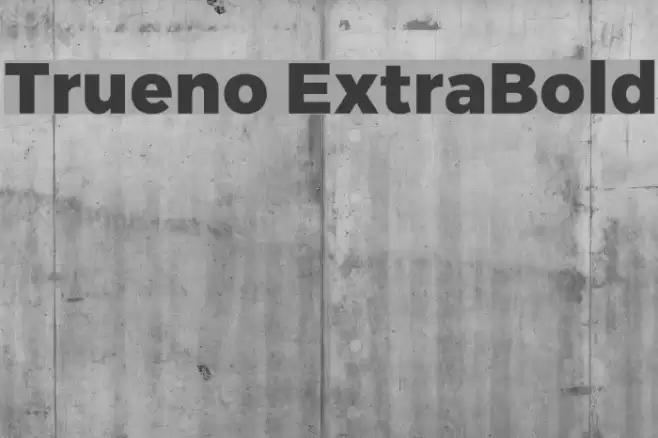 Trueno ExtraBold フォント examples