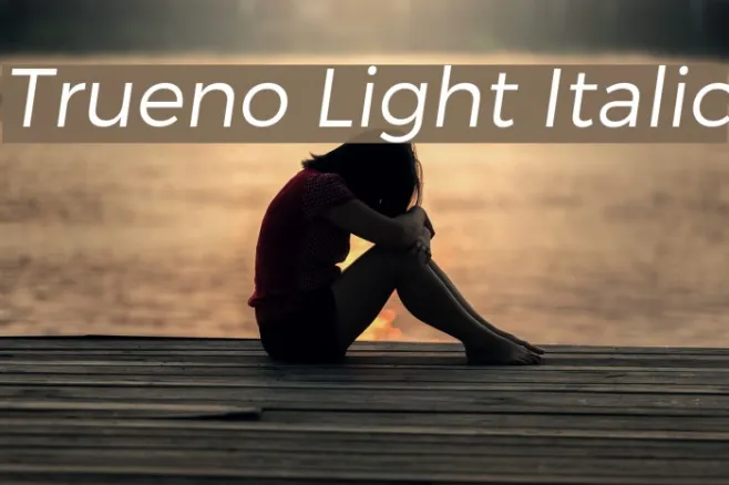 Trueno Light Italic Example 1