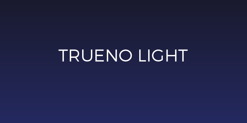 Trueno Light Social Header