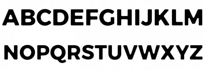 Trueno Round Bold Шрифта ВЕРХНИЙ