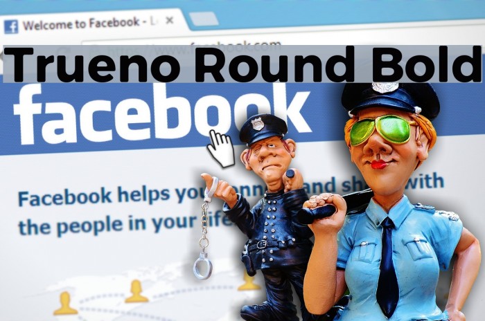 Trueno Round Bold Font examples