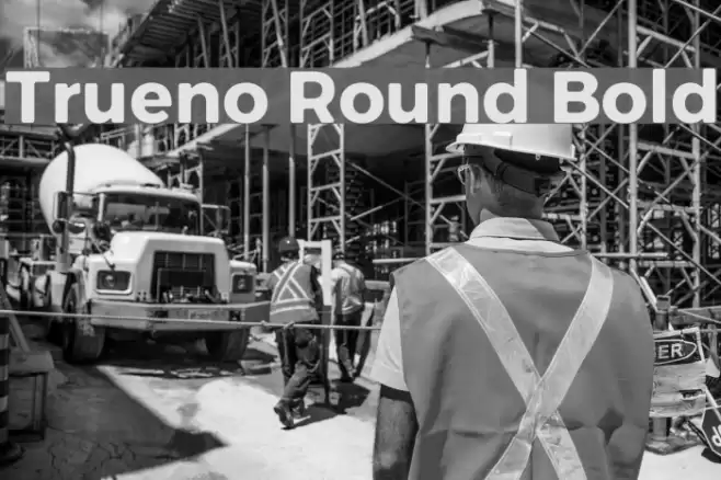 Trueno Round Bold خط examples