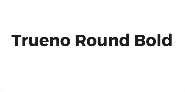 Trueno Round Bold Logo