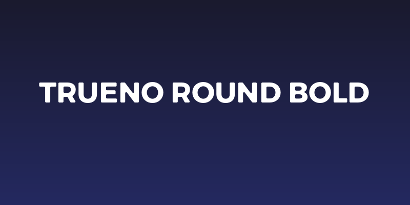 Trueno Round Bold Social Header