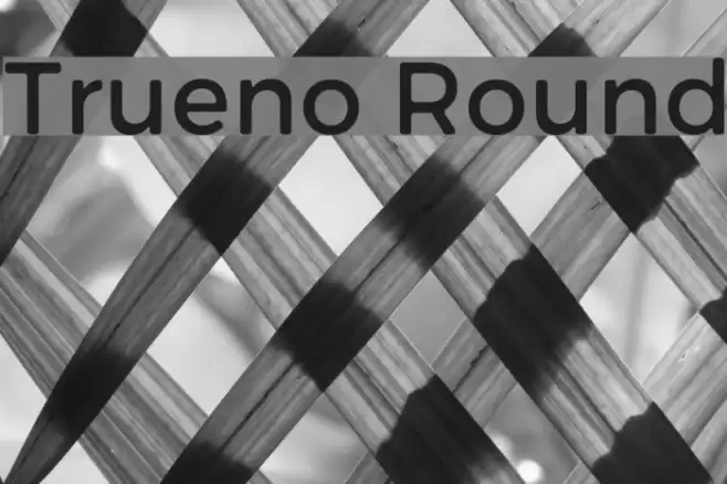 Trueno Round Font examples