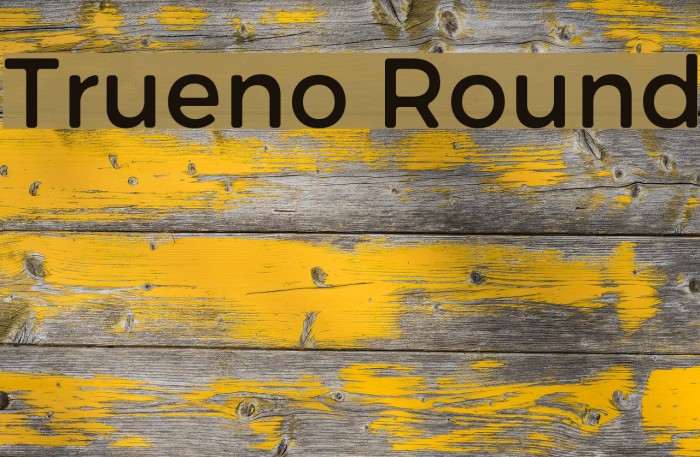 Trueno Round Font examples