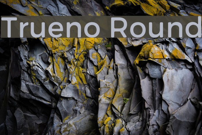 Trueno Round Font examples