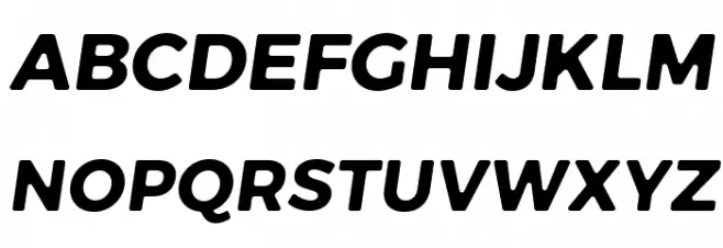 Trueno Rounnd Bold Italic Schriftart Groß