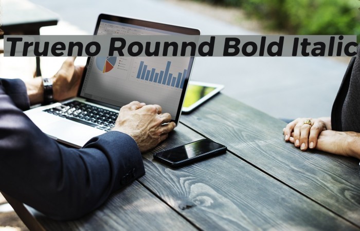 Trueno Rounnd Bold Italic Font examples