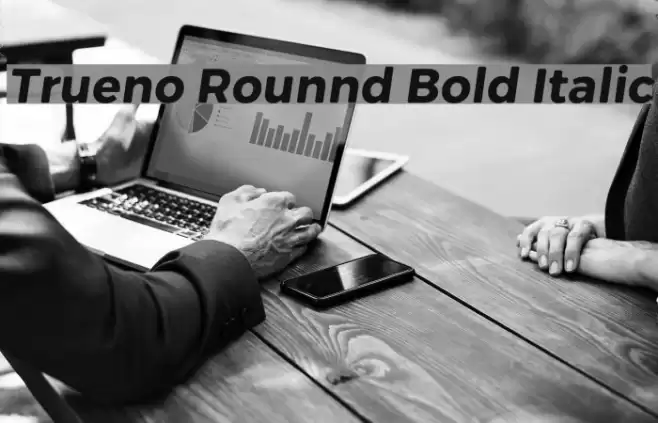Trueno Rounnd Bold Italic  examples