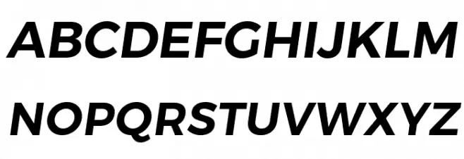 Trueno SemiBold Italic Font Litere mari