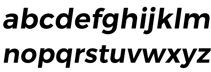 Trueno SemiBold Italic Font LOWERCASE