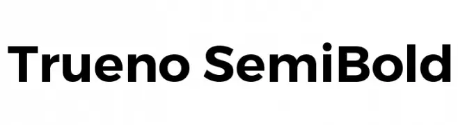 Trueno SemiBold  Frei Schriftart Herunterladen