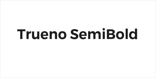 Trueno SemiBold Logo