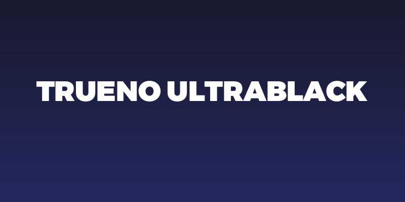 Trueno UltraBlack Social Header