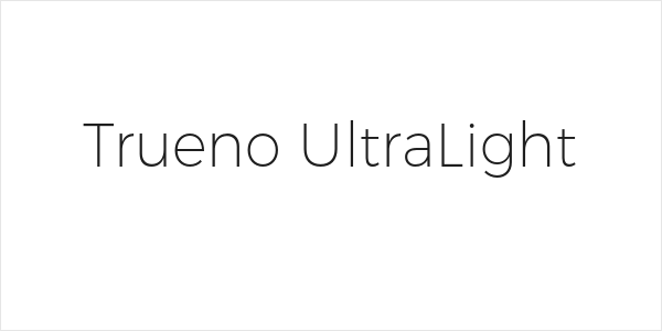 Trueno UltraLight Logo