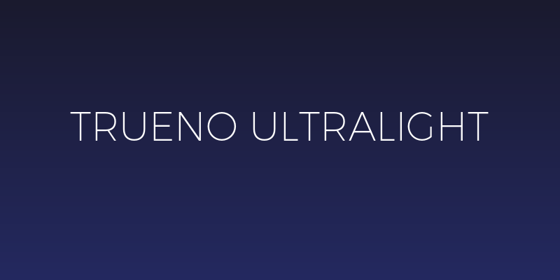 Trueno UltraLight Social Header