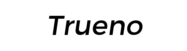 Trueno Font