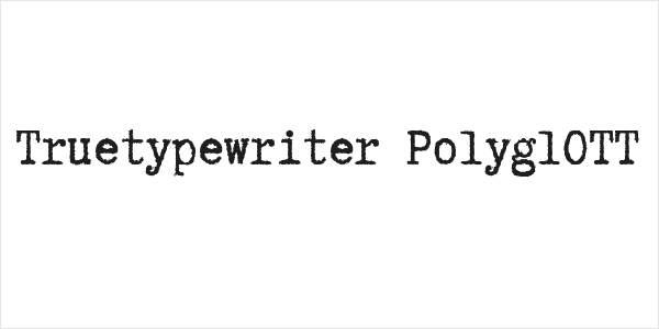Truetypewriter PolyglOTT Logo