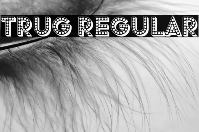 Trug Regular Font examples