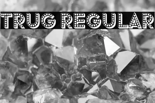 Trug Regular Font examples