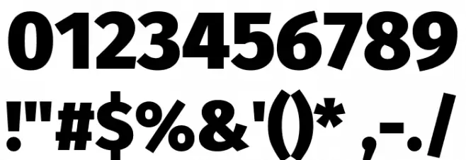 Trujillo Black Font OTHER CHARS