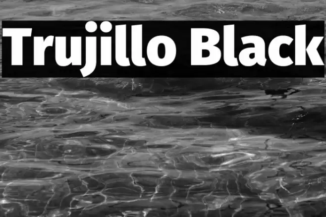 Trujillo Black Font examples