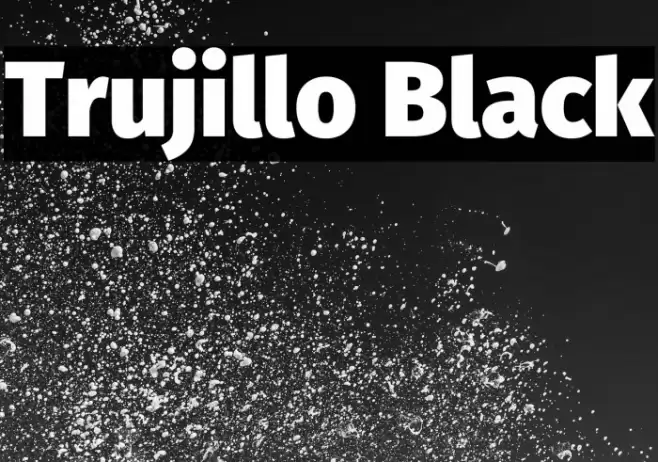 Trujillo Black Font examples