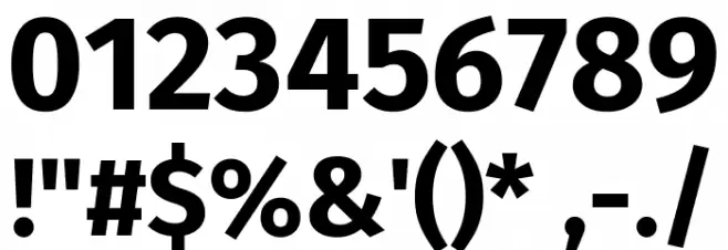 Trujillo Bold Font OTHER CHARS