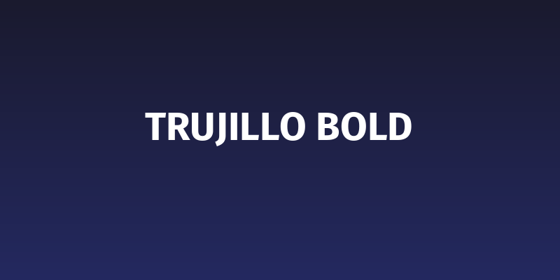 Trujillo Bold Social Header