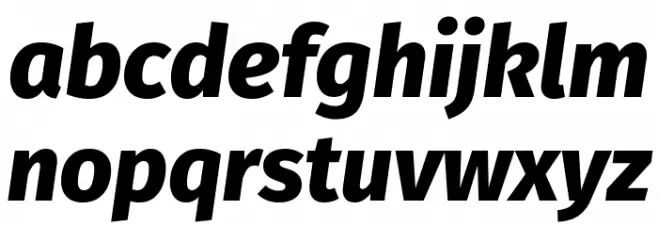 Trujillo ExtraBold Italic خط أحرف صغيرة