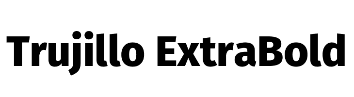 Trujillo ExtraBold  नि: शुल्क फ़ॉन्ट्स डाउनलोड