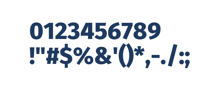Trujillo ExtraBold Other Characters