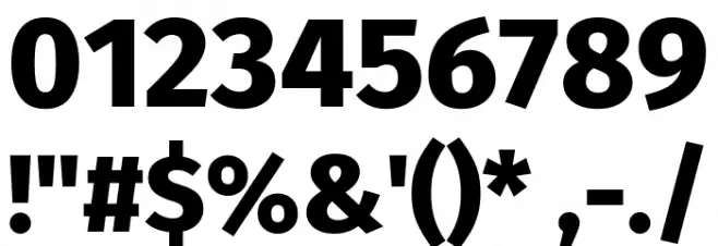 Trujillo ExtraBold Font OTHER CHARS