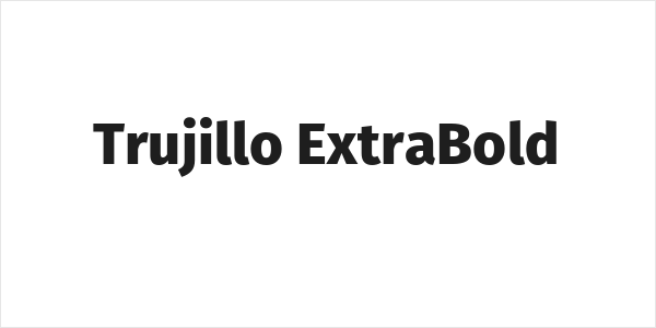 Trujillo ExtraBold Logo